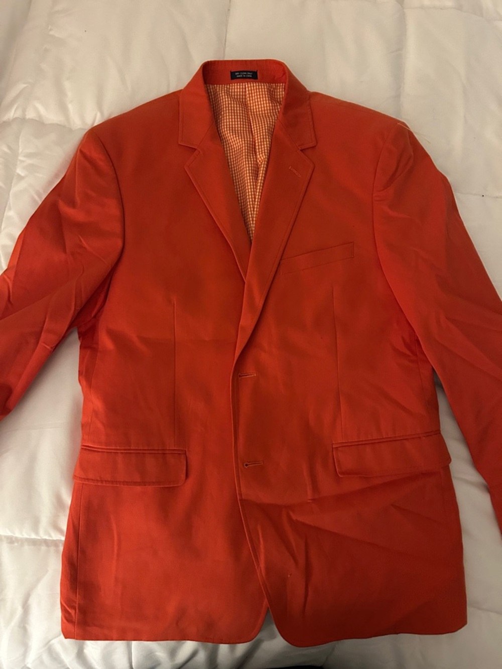 Saddlebred Orange Single-Breasted Sport Coat